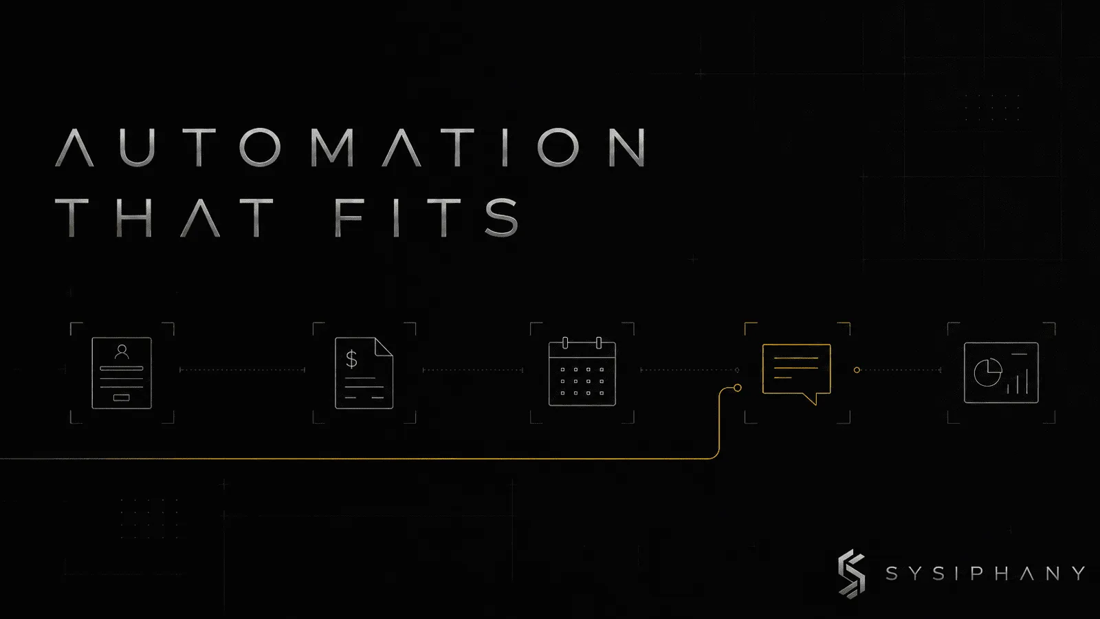 Business process automation examples landscape showing recurring small-business workflows with one highlighted safe automation path.