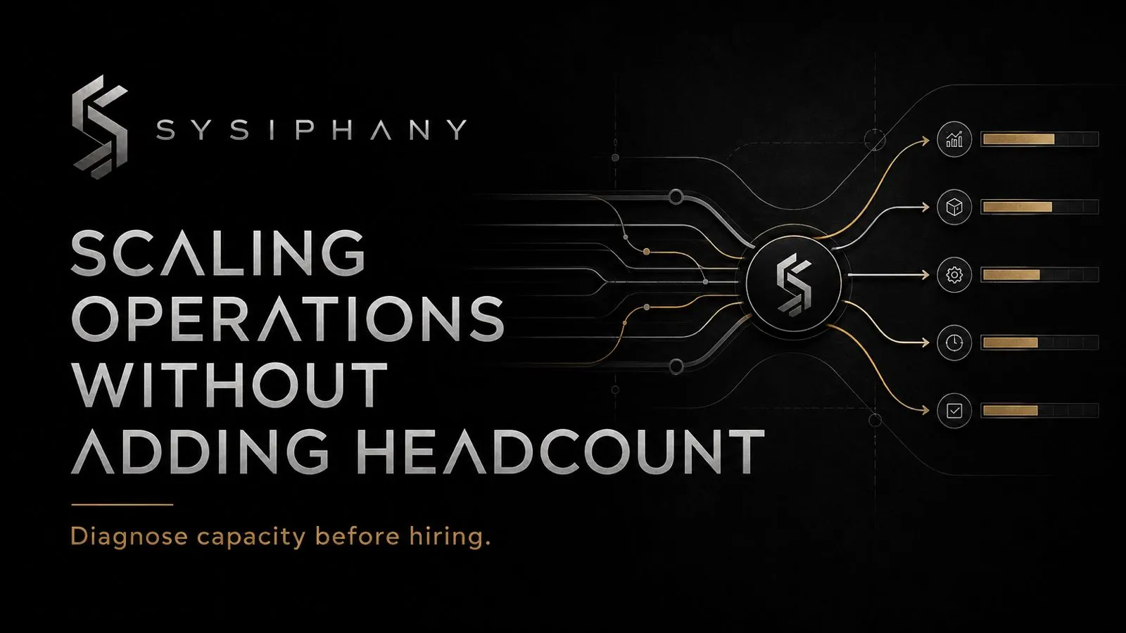 Scaling Operations Without Adding Headcount - SYSIPHANY branded header